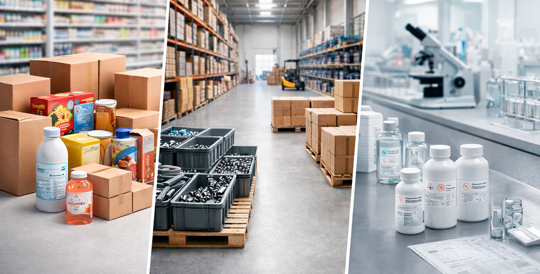 Various industries physical product distribution